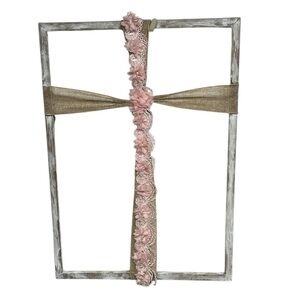 Pink Floral Wall Art Accent Frame